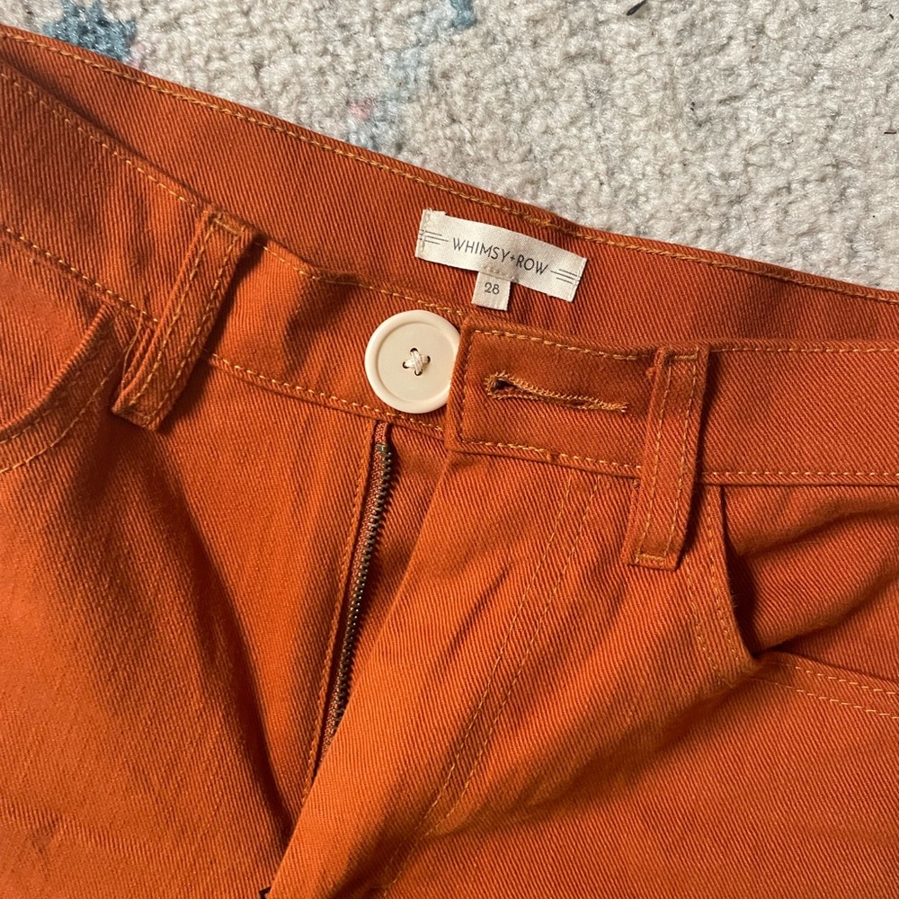 Whimsy + Row Flora pant in Rust - size 28 *barely worn* - Picture 3 of 5